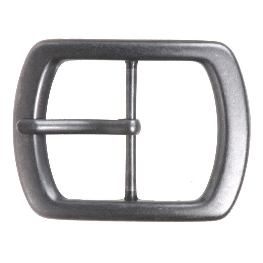 7521 1 3/4" 44 mm Nickel Free Center Bar Single Prong Oval Belt Buckle